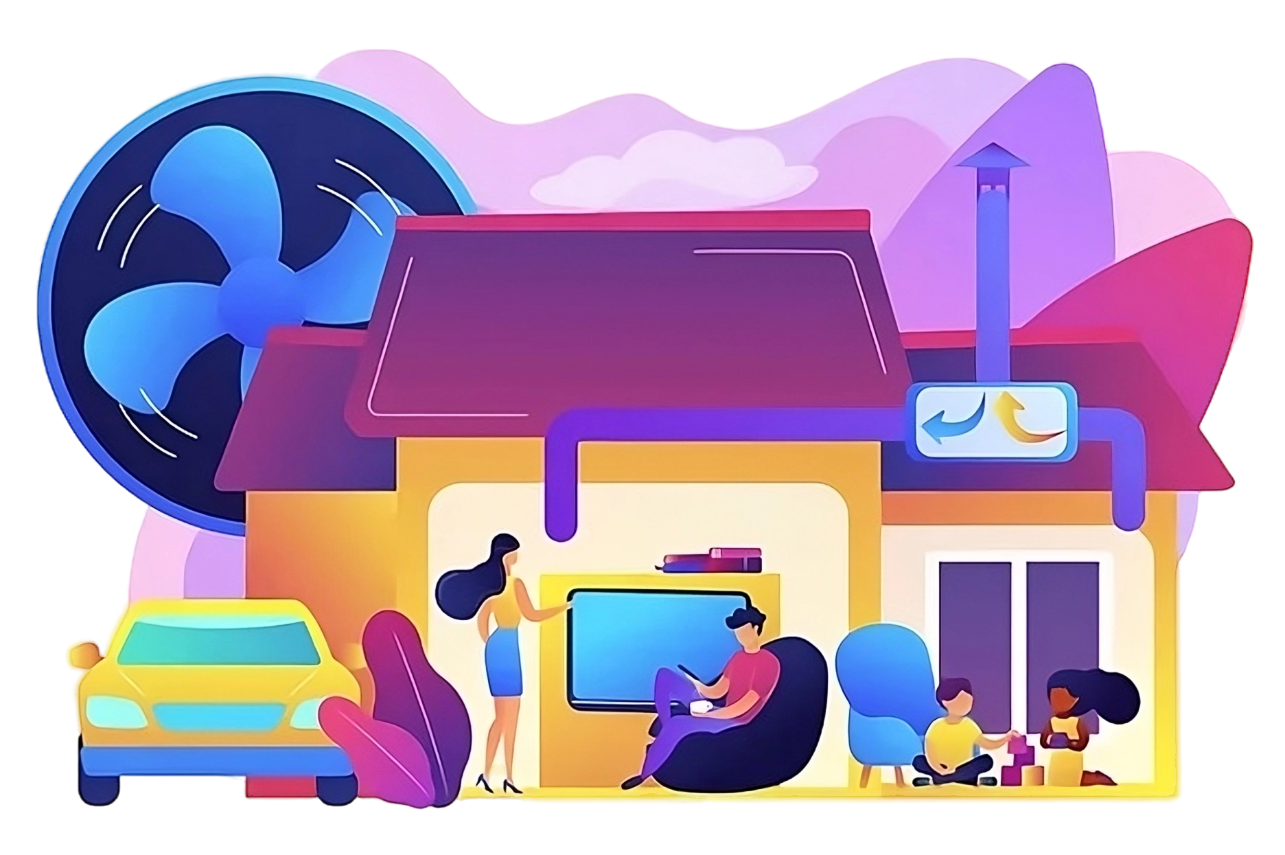 Ilustracja klimatyzacji